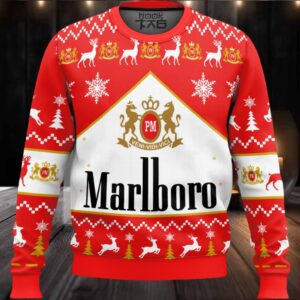 Marlboro Cigarette Ugly Christmas Sweater