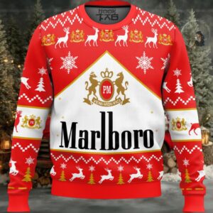 Marlboro Cigarette Ugly Christmas Sweater