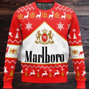 Marlboro Cigarette Ugly Christmas Sweater
