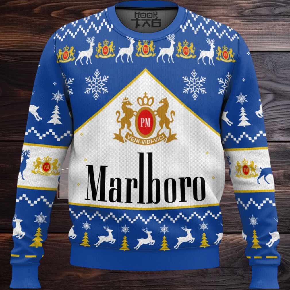 Marlboro Cool Menthol Ugly Christmas Sweater Marlboro Cool Menthol Ugly Christmas Sweater