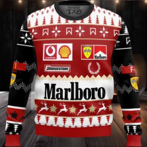 Marlboro Formula 1 Ugly Christmas Sweater