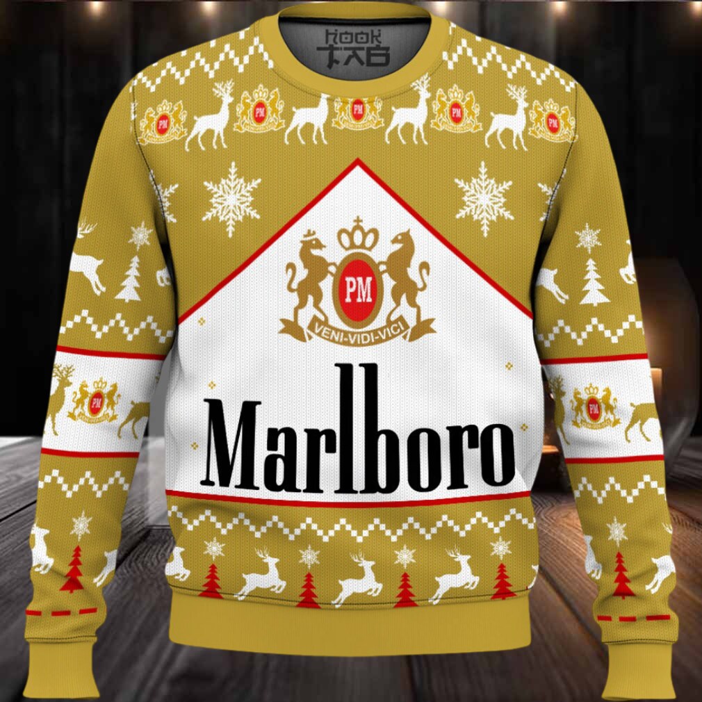 Marlboro Gold Ugly Christmas Sweater Marlboro Gold Ugly Christmas Sweater