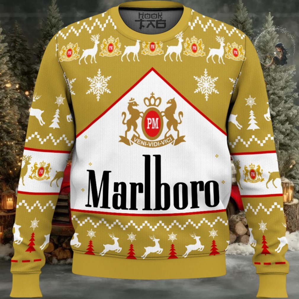 Marlboro Gold Ugly Christmas Sweater Marlboro Gold Ugly Christmas Sweater