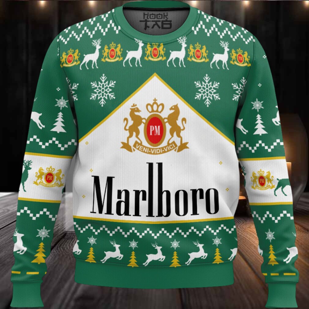 Marlboro Green Menthol Ugly Christmas Sweater