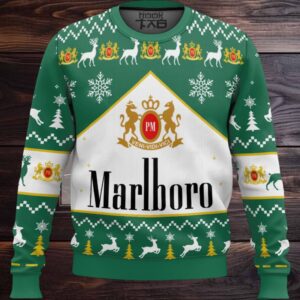 Marlboro Green Menthol Ugly Christmas Sweater