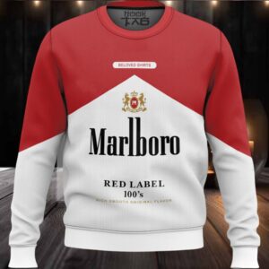 Marlboro Red Label 100’s Ugly Christmas Sweater