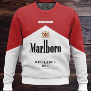 Marlboro Red Label 100’s Ugly Christmas Sweater