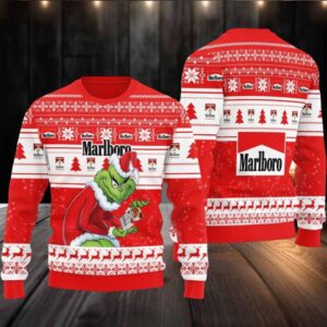 Marlboro Santa Grinch Ugly Sweater