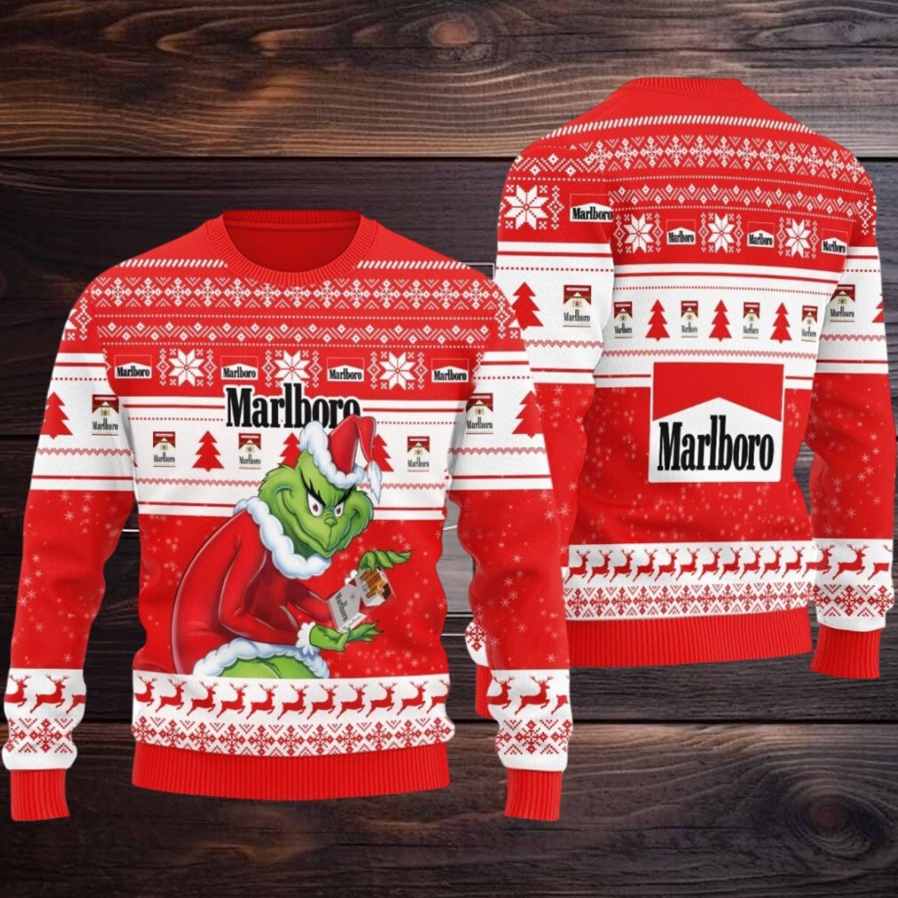 Marlboro Santa Grinch Ugly Sweater Marlboro Santa Grinch Ugly Sweater