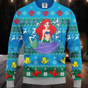 Mermaid Ugly Christmas Sweater Amazing Gift Funny Ugly Sweater