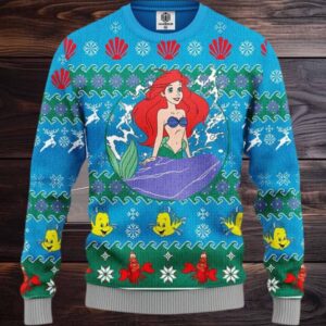 Mermaid Ugly Christmas Sweater Amazing Gift Funny Ugly Sweater