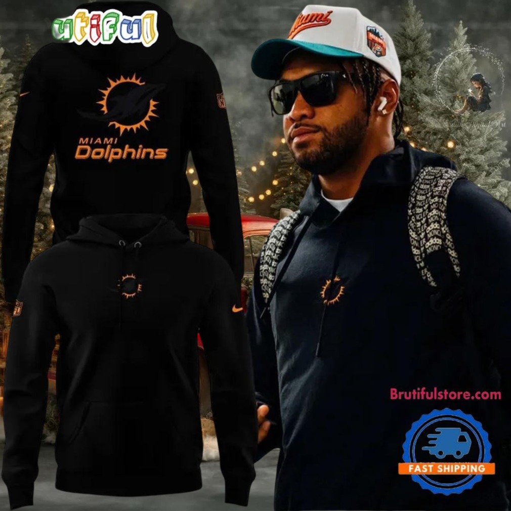 Miami Dolphins 2025 Football Special Edition Black Hoodie Miami Dolphins 2025 Football Special Edition Black Hoodie