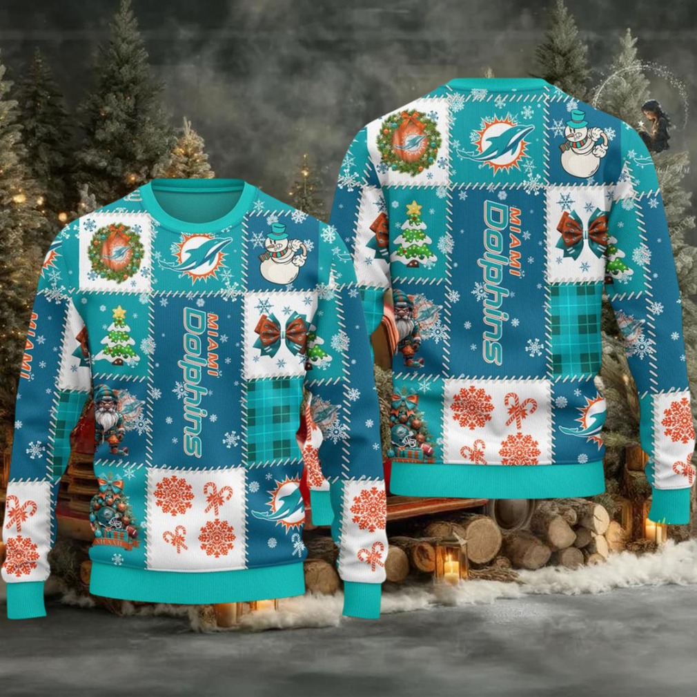 Miami Dolphins 2025 Season’s Greetings Christmas Celebration Ugly Sweater Miami Dolphins 2025 Season’s Greetings Christmas Celebration Ugly Sweater