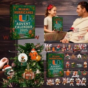Miami Hurricanes football 2025 Advent Calendar Christmas