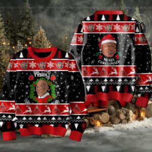 Mike Tyson Merry Christmas 2025 Iron Mike Ugly Sweater