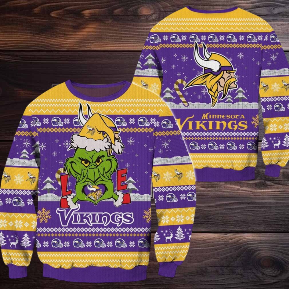 Minnesota Vikings NFL Grinch Football Limited Ugly Christmas Sweater Minnesota Vikings NFL Grinch Football Limited Ugly Christmas Sweater