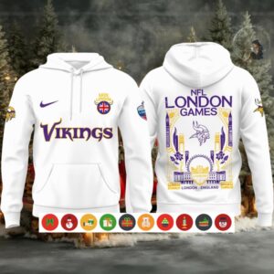 Minnesota Vikings NFL In London Games White Hoodie Shirt