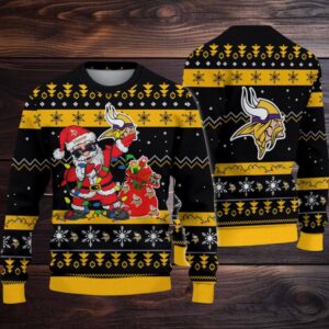 Minnesota Vikings Santa Claus Ugly Christmas Sweater