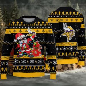 Minnesota Vikings Santa Claus Ugly Christmas Sweater