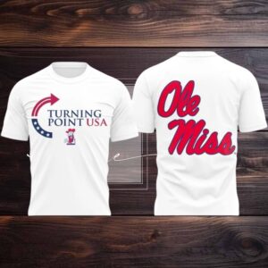 Mississippi University x Turning Point USA 2025 Logo Two Sided Hoodie Shirt