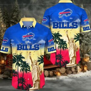 NFL Buffalo Bills Hawaii Shirt Statue Of Liberty Aloha Shirt