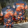 Custom Name Summer Sunset Chicago Bears Palm Mascot Hawaiian Shirt Custom Name Summer Sunset Chicago Bears Palm Mascot Hawaiian Shirt
