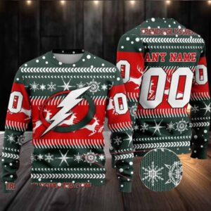 NHL Tampa Bay Lightning Personalized Name & Number Ugly Christmas Sweater