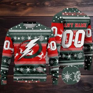 NHL Tampa Bay Lightning Personalized Name & Number Ugly Christmas Sweater