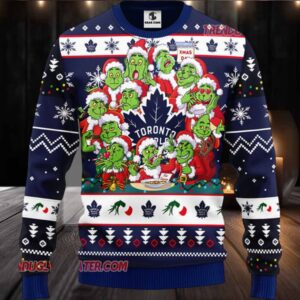 NHL Toronto Maple Leafs 12 Grinch Xmas Day Ugly Christmas Sweater
