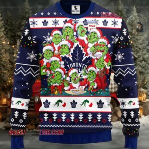 NHL Toronto Maple Leafs 12 Grinch Xmas Day Ugly Christmas Sweater