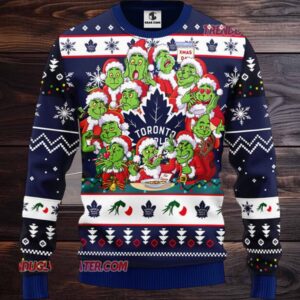 NHL Toronto Maple Leafs 12 Grinch Xmas Day Ugly Christmas Sweater