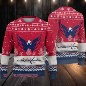 NHL Washington Capitals Big Logo Ugly Christmas Sweater
