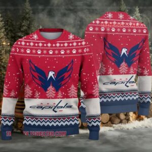 NHL Washington Capitals Big Logo Ugly Christmas Sweater