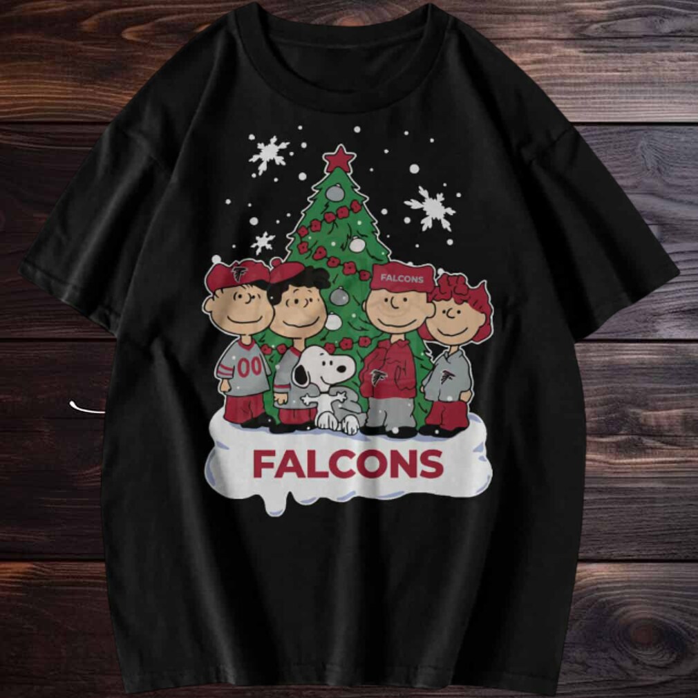 Peanuts Snoopy and Friends Atlanta Falcons Christmas T Shirt Peanuts Snoopy and Friends Atlanta Falcons Christmas T Shirt
