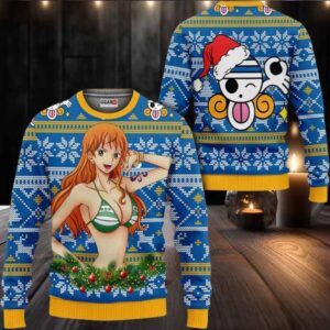 Nami Anime Xmas Gifts One Piece Ugly Christmas Sweater