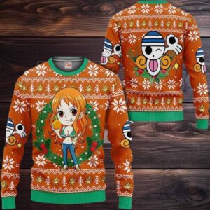Nami Anime Xmas One Piece Ugly Christmas Sweater