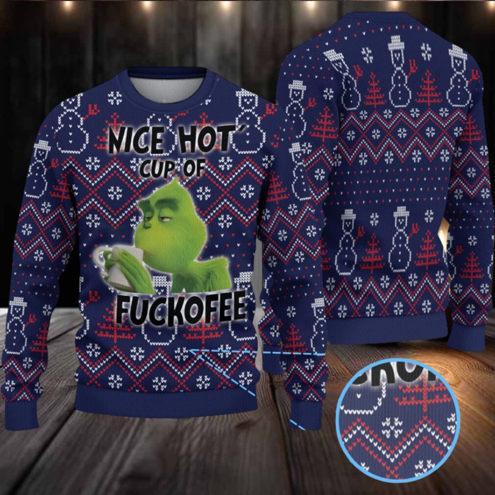 Navy Blue Coors Banquet Grinch Christmas Pattern Ugly Sweater Navy Blue Coors Banquet Grinch Christmas Pattern Ugly Sweater