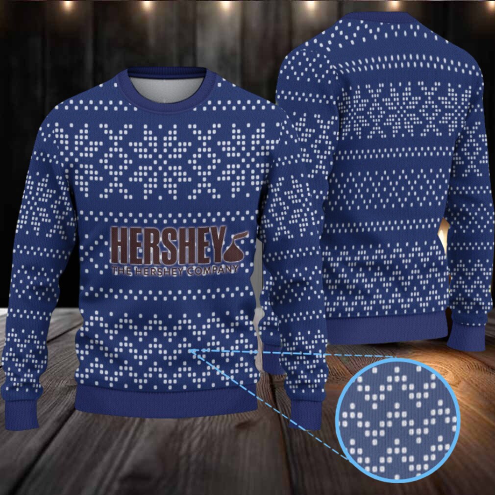 Navy Blue Dot Snowflake Fair Isle Hennessy Ugly Christmas Sweater Navy Blue Dot Snowflake Fair Isle Hennessy Ugly Christmas Sweater