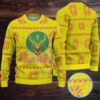 Bright Yellow Snowflake Fair Isle Guinness Extra Stout Ugly Christmas Sweater Bright Yellow Snowflake Fair Isle Guinness Extra Stout Ugly Christmas Sweater