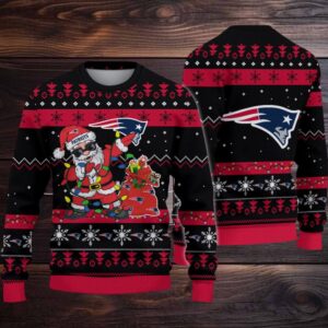 New England Patriots Santa Claus Ugly Christmas Sweater