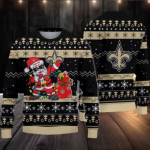 New Orleans Saints Santa Claus Ugly Christmas Sweater