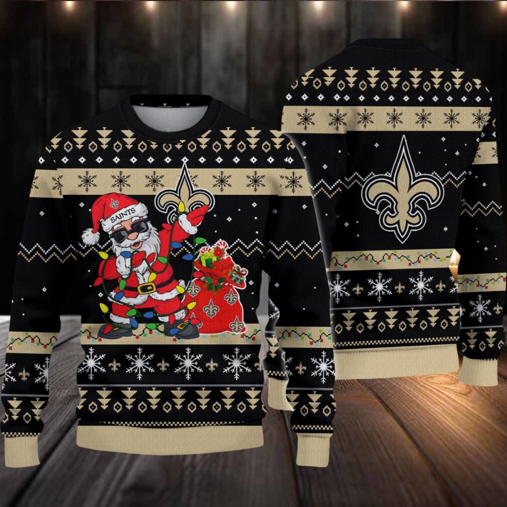 New Orleans Saints Santa Claus Ugly Christmas Sweater New Orleans Saints Santa Claus Ugly Christmas Sweater