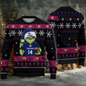 New York Giants Custom Christmas Ugly Sweater