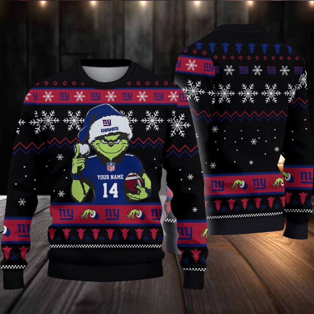 New York Giants Custom Christmas Ugly Sweater New York Giants Custom Christmas Ugly Sweater