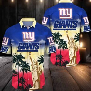 New York Giants Hawaii Shirt Statue Of Liberty Aloha Shirt