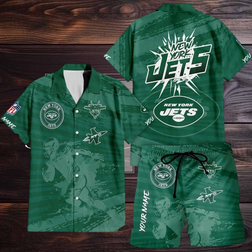 New York Jets Combo Hawaiian Shirt And Shorts New York Jets Combo Hawaiian Shirt And Shorts