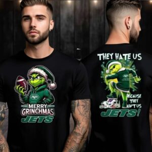 New York Jets Grinch Merry Christmas Grinchmas 2025 Personalized Football Logo Two Sided Shirt