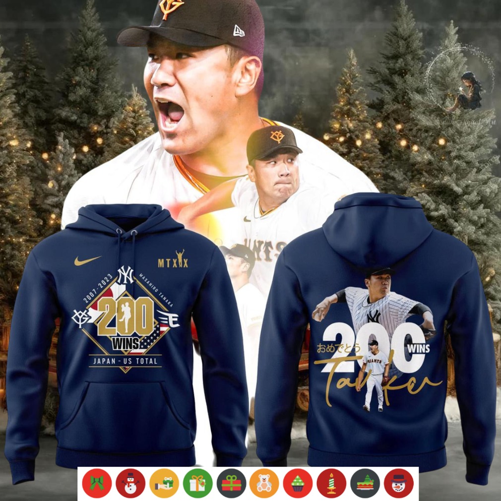 New York Yankees Masahiro Tanaka 200 Wins Hoodie Shirt