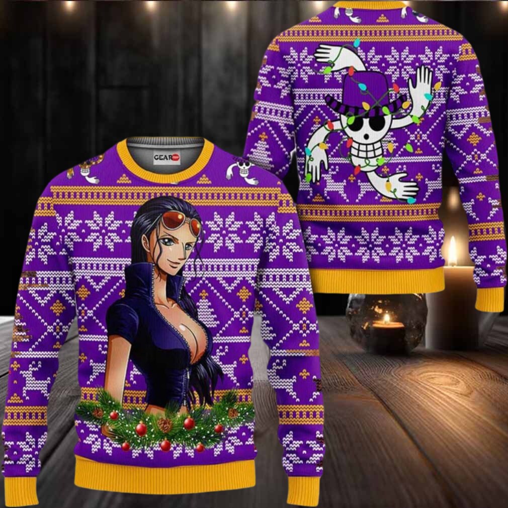 Nico Robin Anime Xmas Gifts One Piece Ugly Christmas Sweater Nico Robin Anime Xmas Gifts One Piece Ugly Christmas Sweater