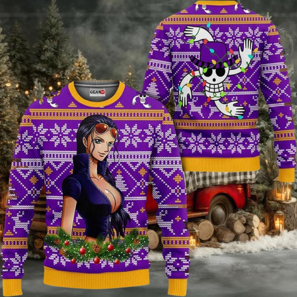 Nico Robin Anime Xmas Gifts One Piece Ugly Christmas Sweater Nico Robin Anime Xmas Gifts One Piece Ugly Christmas Sweater